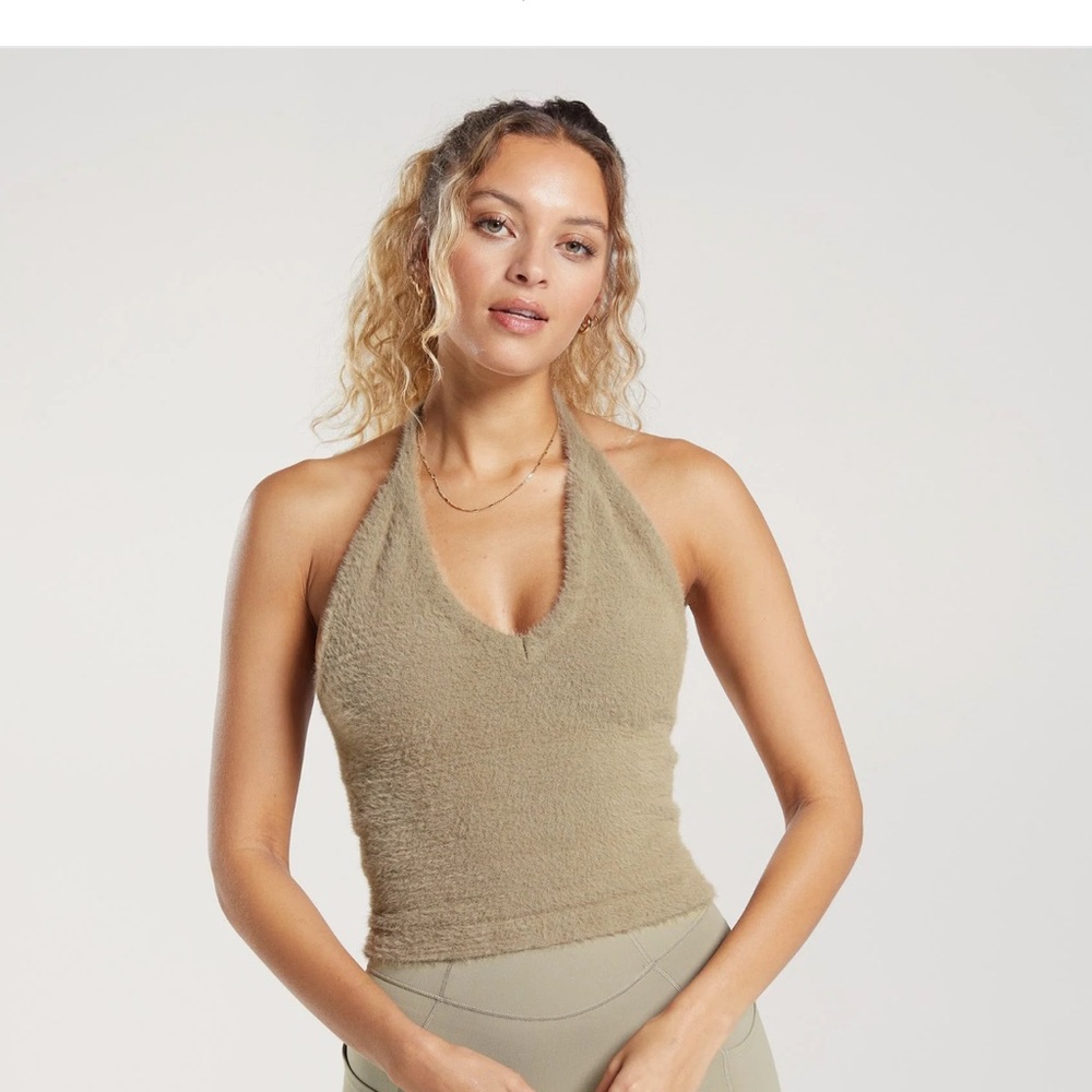 Brand New XL GymShark X Whitney Simmons eyelash halter top